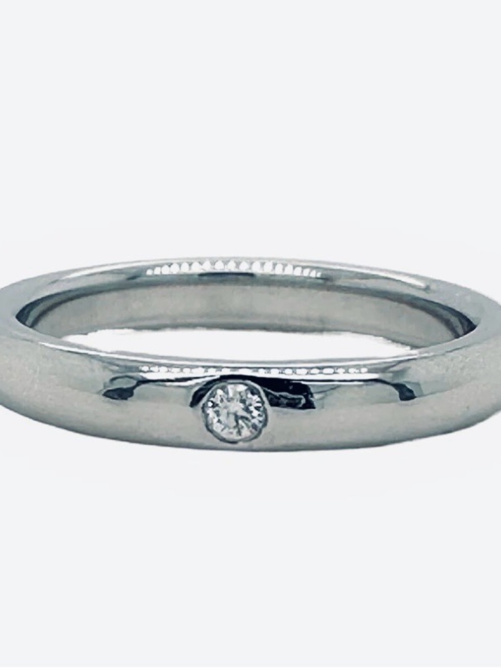 Authenticated Tiffany & Co Elsa Peretti Diamond Band Ring Sterling Silver Sz 6.5 - Picture 5 of 7